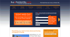 Desktop Screenshot of buyafloridavilla.com